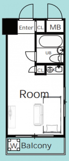 キャッスルマンション椎名町の間取り図