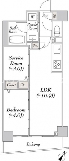 ルミーク文京千石の間取り図