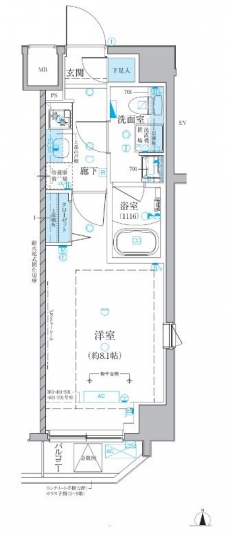 ベルシード池袋本町の間取り図