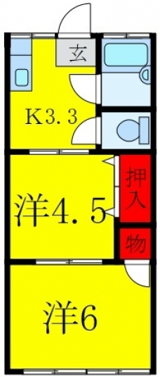 メジロハイツの間取り図