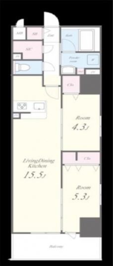 スターズスクエア浦和美園の間取り図