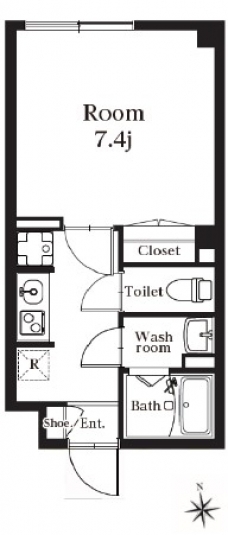 レピュア王子神谷レジデンスの間取り図