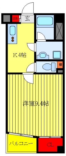 クリオ王子神谷弐番館の間取り図