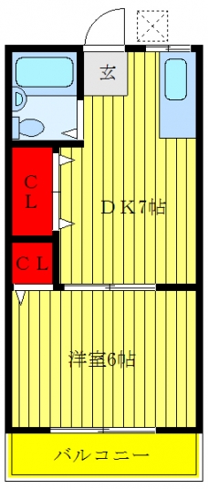 コーポあすかの間取り図