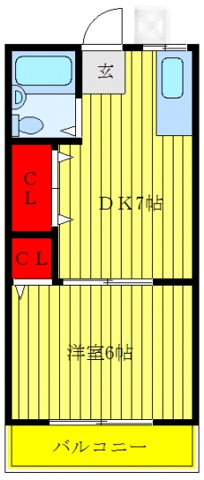 コーポあすかの間取り図