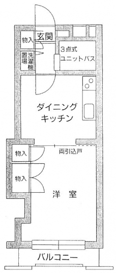 オリンポス板橋栄町の間取り図