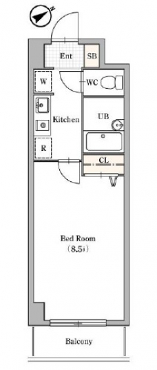 プリムヴェールマルイの間取り図
