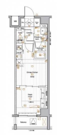 PREMIUM CUBE 池袋本町の間取り図