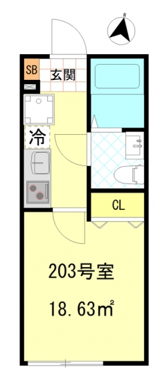 CFジオーレ本蓮沼の間取り図