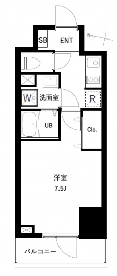 アーバンパーク扇大橋の間取り図