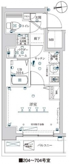 イアース西川口の間取り図