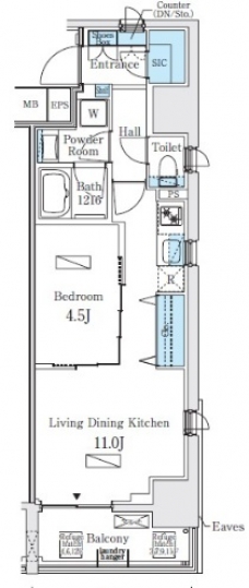 プライマル上野・稲荷町の間取り図