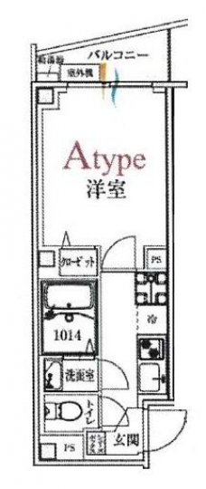b’CASA王子Ⅱの間取り図