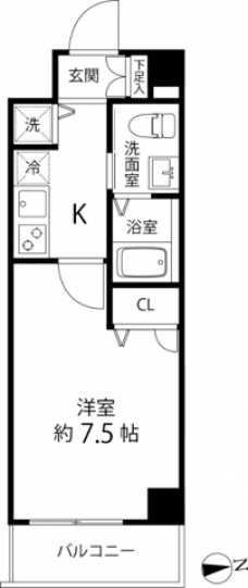 蓮根レジデンスの間取り図