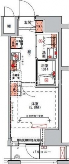 ハーモニーレジデンス山手大塚#002の間取り図