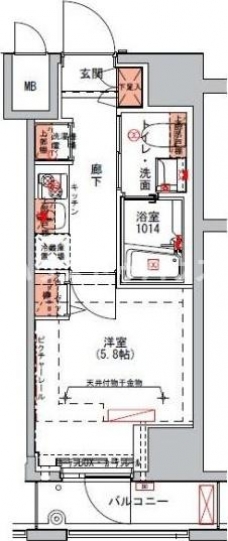 ハーモニーレジデンス山手大塚#002の間取り図