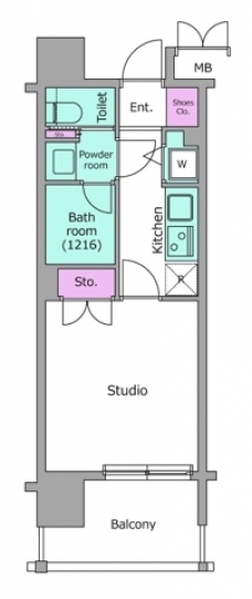 レジディア文京本郷の間取り図