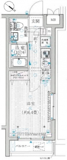プレール・ドゥーク上池袋の間取り図