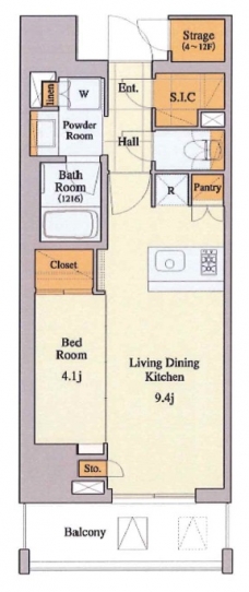 クレストコート大塚の間取り図