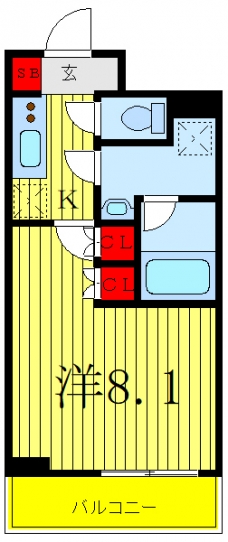 クレヴィスタ浮間舟渡の間取り図