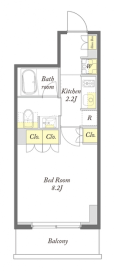 プライムメゾン入谷の間取り図