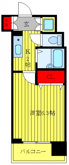 レガロ飛鳥山の間取り図