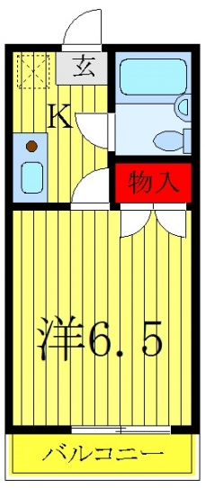 西片ハイツの間取り図