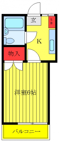 フラワーハイツIの間取り図