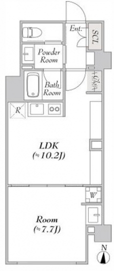 ルミーク北千住の間取り図