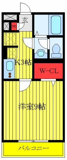 カレント上板橋の間取り図