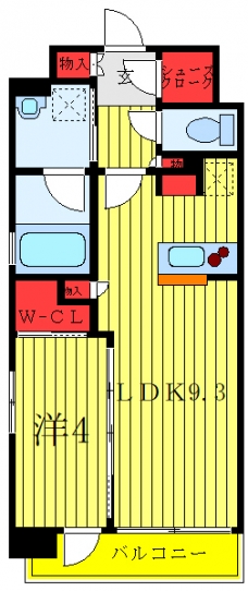 サンクレイドル川口並木の間取り図