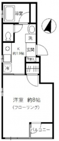 ＱＵＥＳＴ　ＳＱＵＡＲＥ　ＴＡＴＥＮＯの間取り図