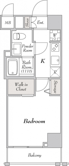 ミリアレジデンス駒込の間取り図