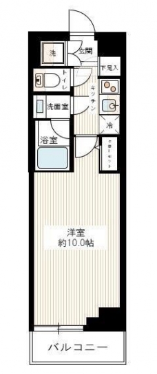 ＭＡＸＩＶ北千住の間取り図