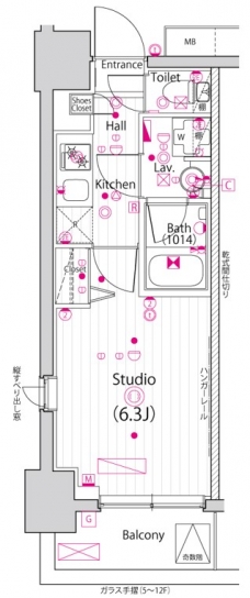 ガーラ・グランディ川口並木の間取り図