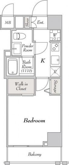 ミリアレジデンス駒込の間取り図