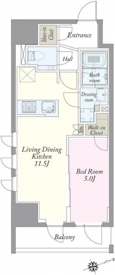 ＪＰ　ｎｏｉｅ　上野稲荷町の間取り図