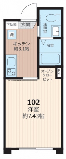 セレス巣鴨の間取り図