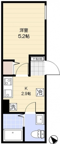エクセラン南浦和の間取り図