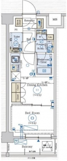 ジェノヴィア赤羽の間取り図