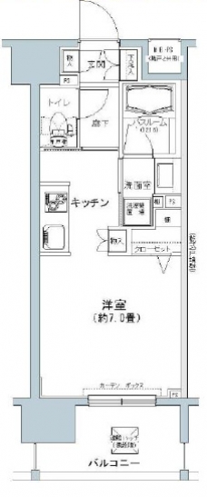 パークキューブ板橋本町の間取り図