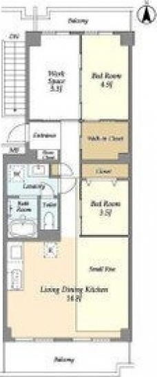 コンフォリア竹ノ塚イースト の間取り図