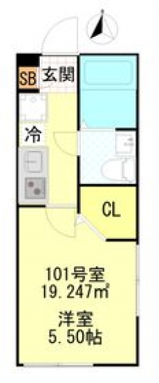 ＣＦジオーレ町屋の間取り図