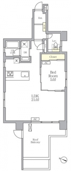 クロス護国寺の間取り図