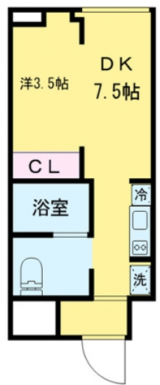 西尾久五丁目マンションの間取り図