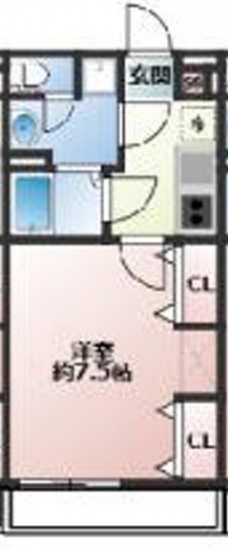 古千谷本町一丁目マンションの間取り図