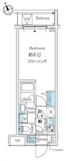 クレアポルテ川口元郷　の間取り図