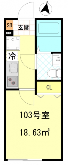 CFジオーレ本蓮沼の間取り図