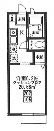 フルールウエハラの間取り図