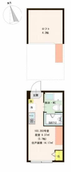 ルカセレーノの間取り図